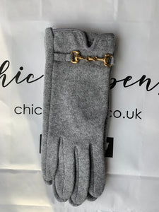 Buckle Detail Cashmere Blend Gloves (various colours)