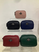 Load image into Gallery viewer, Bee Double Zip Coin Purse (various colours)