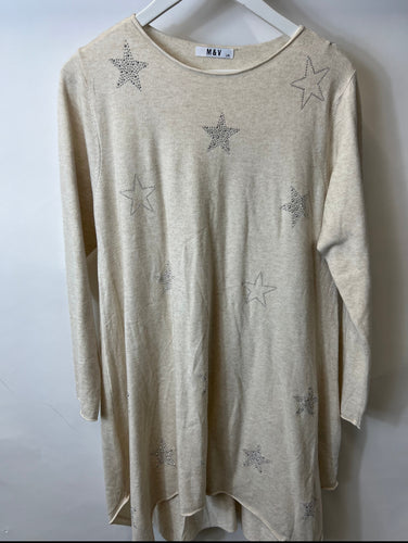 Imperfect Longline Star Knit (small mark)