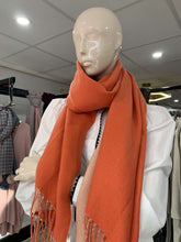 Load image into Gallery viewer, Contrast Cashmere Blend Scarf (various colours)