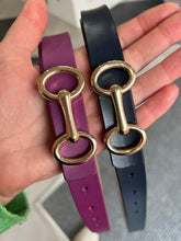 Load image into Gallery viewer, Stirrup Detail Narrow Leather Belt (new colours)