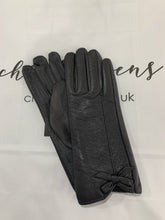 Load image into Gallery viewer, Bow Detail Faux Leather Gloves (various colours)