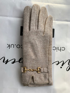 Buckle Detail Cashmere Blend Gloves (various colours)