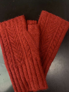 Fingerless Cable Gloves (various colours)