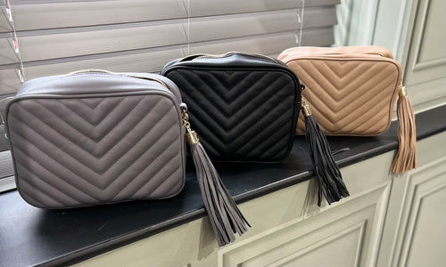 Soft Chevron Crossbody Bag ( various colours) - chichappensboutique