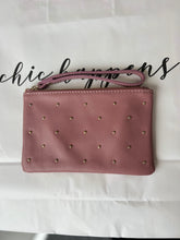 Load image into Gallery viewer, Leather Subtle Stud Pouch (various colours)