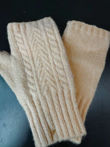 Fingerless Cable Gloves (various colours)