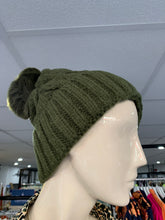 Load image into Gallery viewer, Chunky Cable Lined Bobble Hat (various colours)