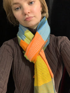 Sunshine Check scarf