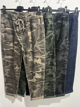 Load image into Gallery viewer, Camo Stretch Trouser (various colours)