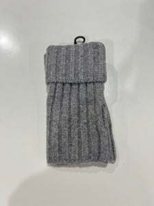 Ribbed Fingerless Cashmere Blend Gloves (various colours)