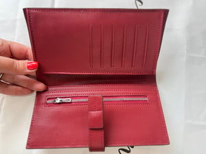 Leather Contrast Wallet (various colours)