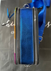 Cobalt Metallic Crossbody Bag