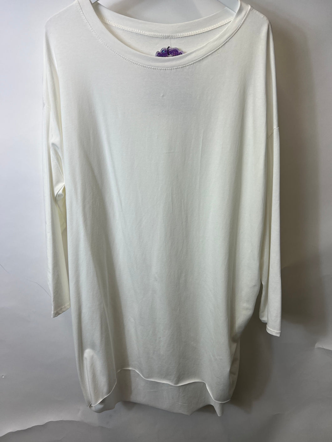 Imperfect Long Sleeve Essential Tshirt White