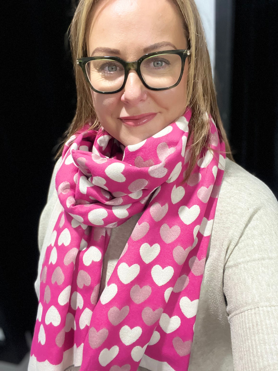 The Valentine Cashmere Blend Scarf (various colours)