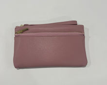 Load image into Gallery viewer, Double Zip Mini Clutch (various colours)