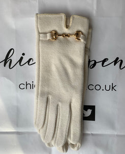 Buckle Detail Cashmere Blend Gloves (various colours)