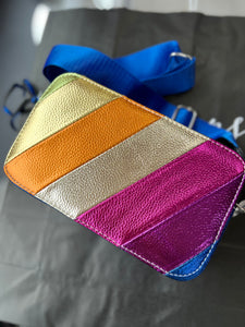 Cobalt Metallic Crossbody Bag