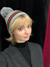 Load image into Gallery viewer, The Gia Grey Bobble Hat