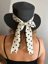 Load image into Gallery viewer, Emily Straw Polka Trim Hat (various colours) - chichappensboutique