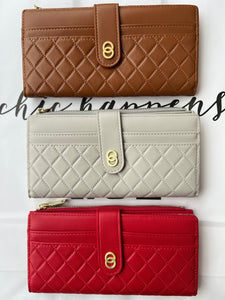 Quilted Long Purse (various colours)