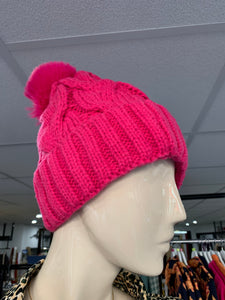 Chunky Cable Lined Bobble Hat (various colours)