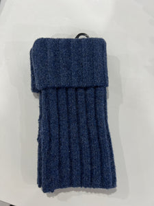 Ribbed Fingerless Cashmere Blend Gloves (various colours)