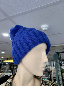 Chunky Cable Lined Bobble Hat (various colours)