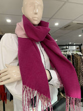 Load image into Gallery viewer, Contrast Cashmere Blend Scarf (various colours)