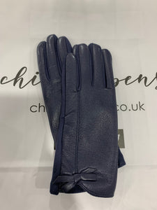 Bow Detail Faux Leather Gloves (various colours)