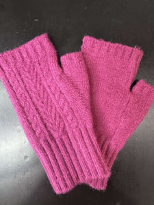 Fingerless Cable Gloves (various colours)