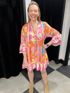 Multi Floral Tunic (various colours)