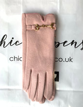 Load image into Gallery viewer, Buckle Detail Cashmere Blend Gloves (various colours)