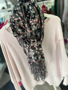 MD Gianna Knit & Abstract Camo Scarf