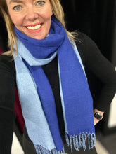 Load image into Gallery viewer, Contrast Cashmere Blend Scarf (various colours)