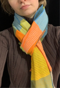 Sunshine Check scarf