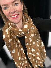 Load image into Gallery viewer, Wild Spots Cashmere Blend Scarf (various colours)