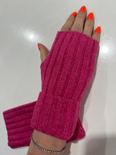 Load image into Gallery viewer, Ribbed Fingerless Cashmere Blend Gloves (various colours)