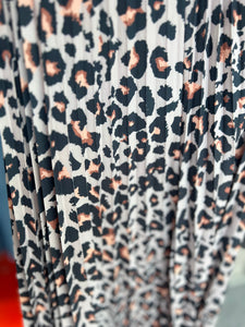 Leopard Pleat Skirt (various colours)