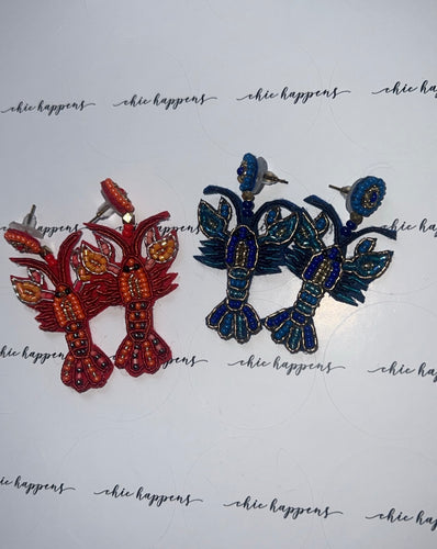 Lobster Earrings (2 colours)