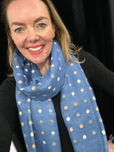 Load image into Gallery viewer, Polka Dot Cosy Scarf (various colours)