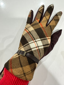 Tartan Gloves (Brown)