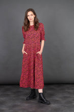 Load image into Gallery viewer, Fuchsia Abstract Spot Tea Dress