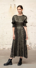 Load image into Gallery viewer, Metallic Gold Tea Dress