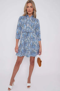 Ocean Mini Shirt Dress