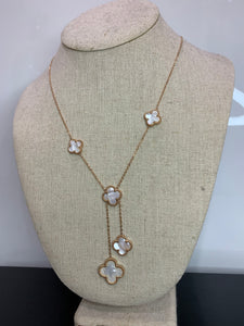 Rose Gold Clover Necklace