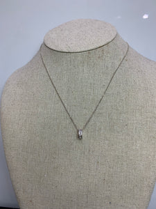 Diamanté Oval Necklace