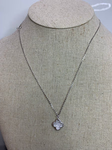 Diamanté Clover Necklace