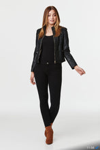 Load image into Gallery viewer, The Aniston Faux Leather Jacket (Black)