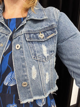 Load image into Gallery viewer, Cropped Denim Jacket (re-stock)